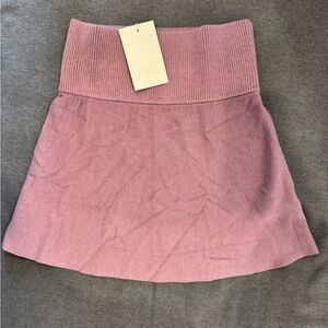 Zara Girls Dusty Pink Knit Mini Skirt